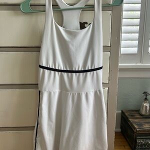 Old Navy White Dress with Black Trim